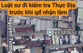 Luật sư đi kiểm tra thực địa trước khi quyết định nhận làm